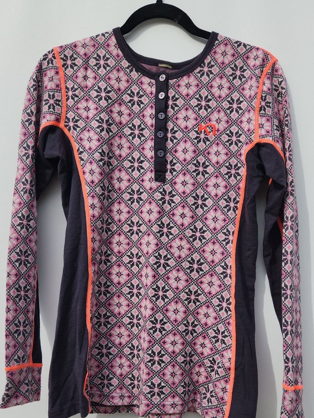 Kari Mereno Wool Winter Top Nodic Pattern
